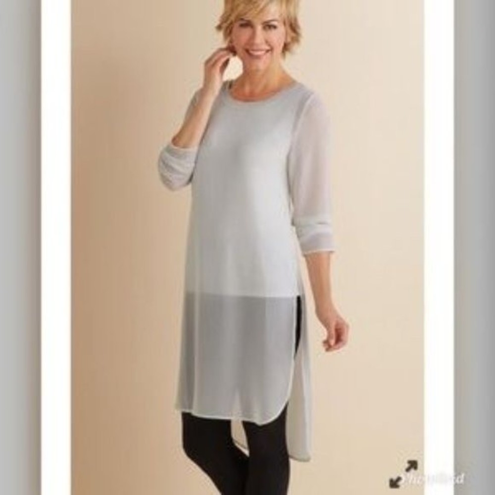 New! Soft Surroundings Relaxed Elegance Tunic Top M-IN ORIGINAL PACKAGING